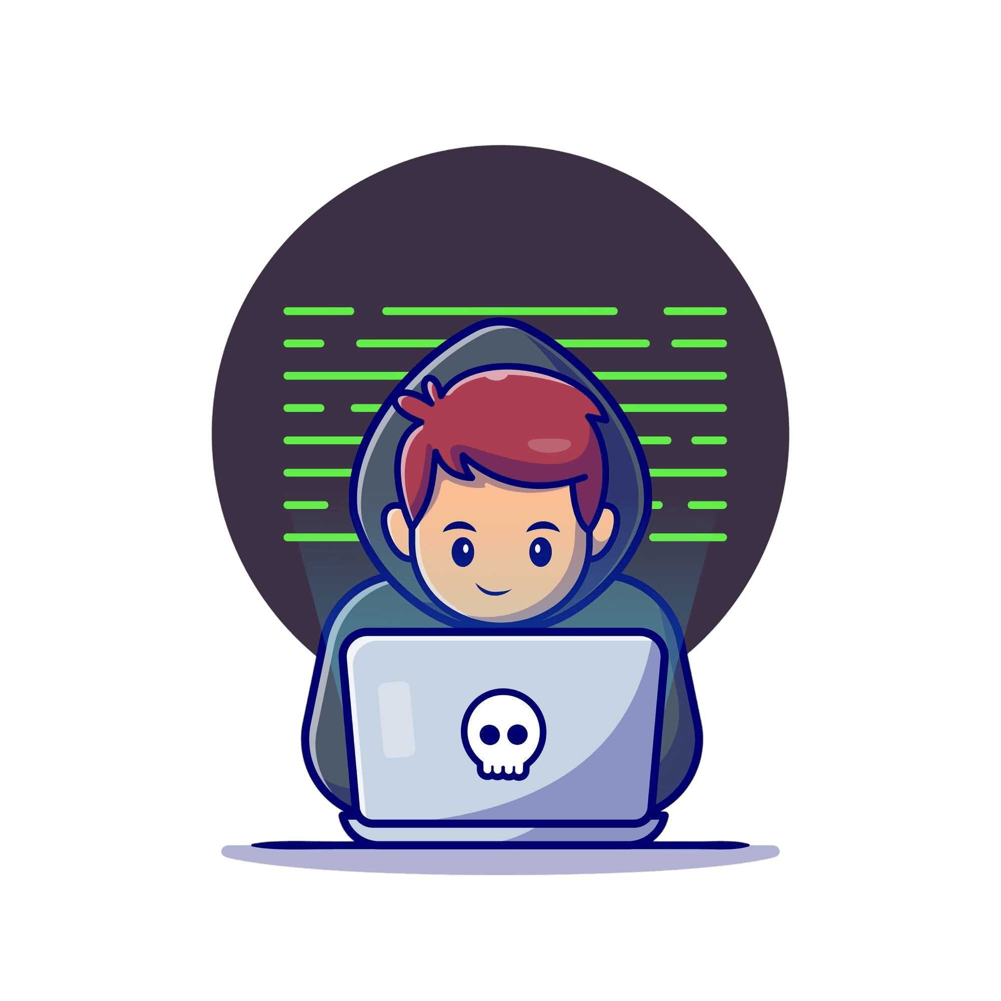 animated version of a guy with a laptop